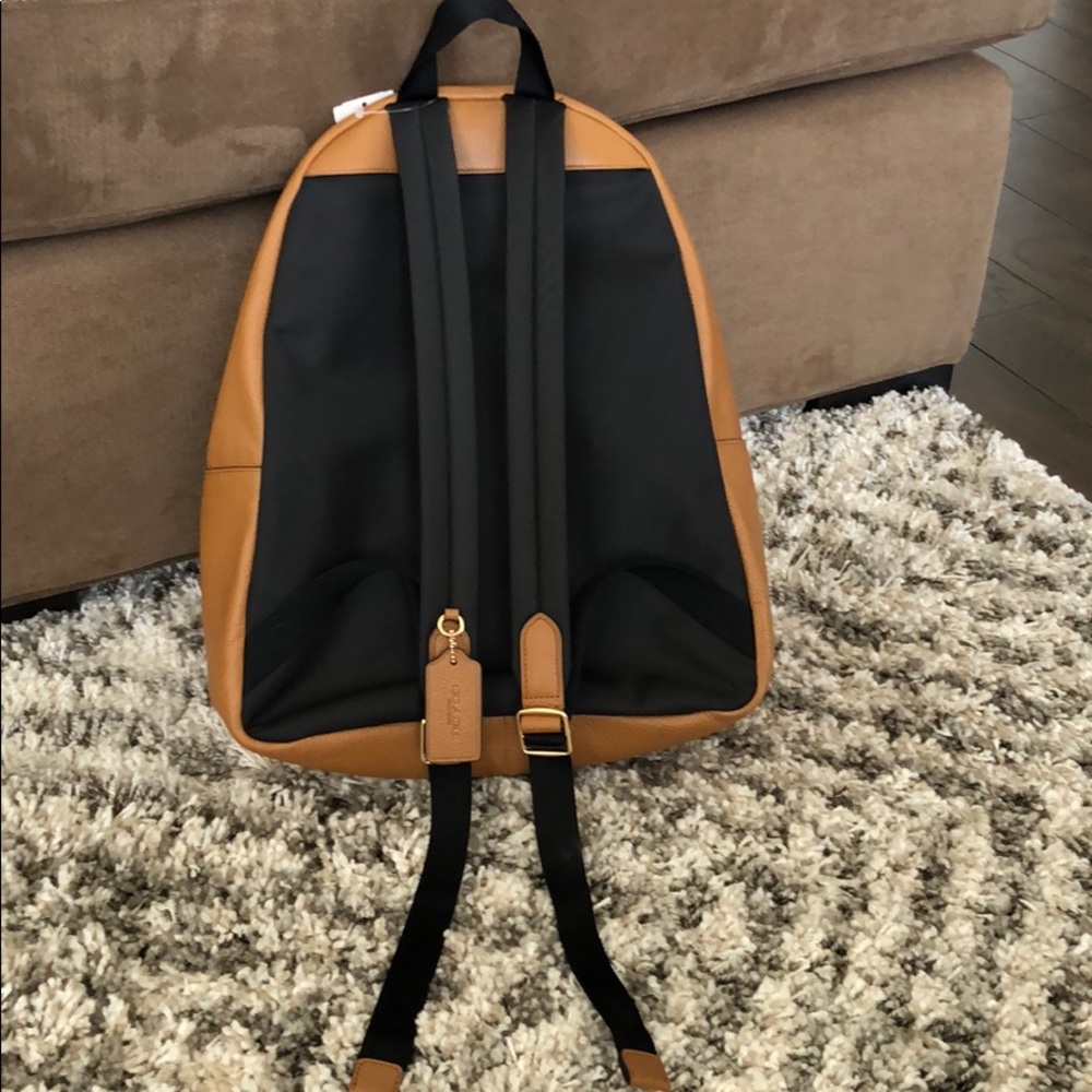 Coach Saddle Pebbled Leather “Charlie” Large Backpack - Picture 4 of 16